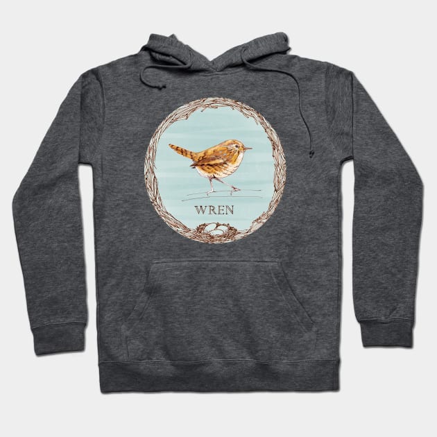 For the Birds - Wren Hoodie by sketchcadet